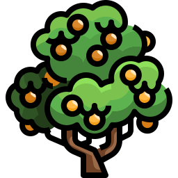 albero da frutta icona