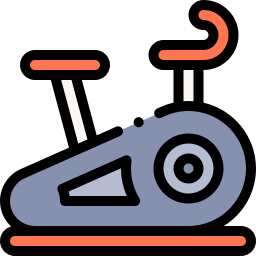 Stationery bicycle icon