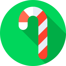 Candy cane icon