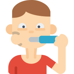 escovando os dentes Ícone
