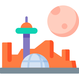 Space colony icon