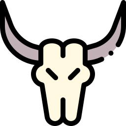 crâne de taureau Icône