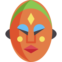 maschera africana icona