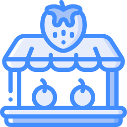 Fruit stand icon