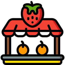 stand de fruits Icône