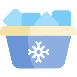 caja de hielo icono