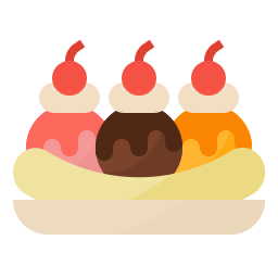 Banana split icon