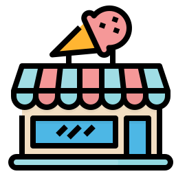 Ice cream shop icon