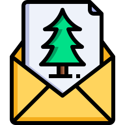 Christmas card icon