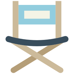 Folding chair icon