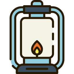 Oil lamp icon