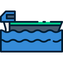 Fishing boat icon