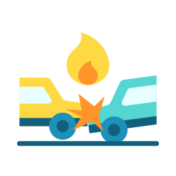 Car accident icon