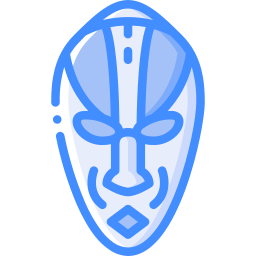 Máscara africana icono