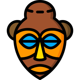 Máscara africana icono