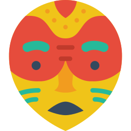 afrykańska maska ikona