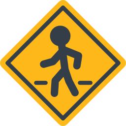 paso de peatones icono