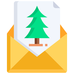 Christmas card icon