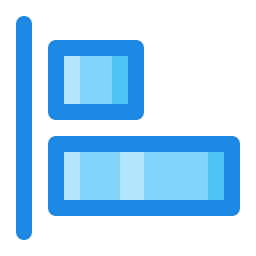 alineación izquierda icono
