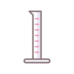 Graduated cylinder icon