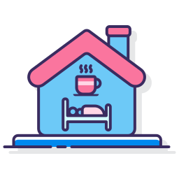 Bed and breakfast icon