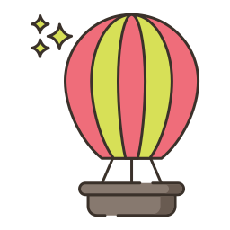 mongolfiera icona