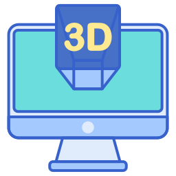 pantalla 3d icono