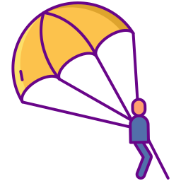 parasailing ikona