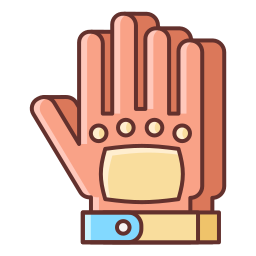 rękawice wyścigowe ikona