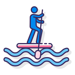 Стоячий серфинг иконка