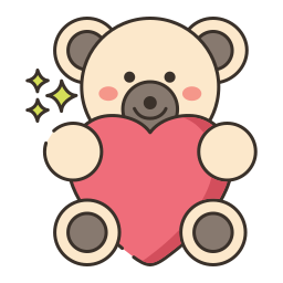 oso de peluche icono