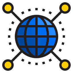 réseau mondial Icône