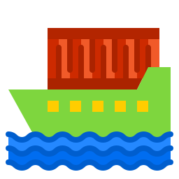 Cargo ship icon