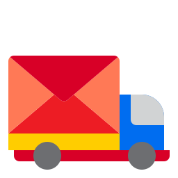 camion de courrier Icône