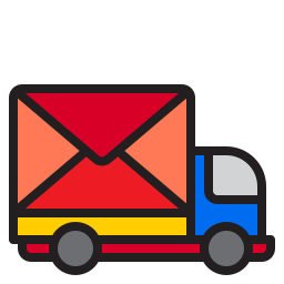 post vrachtwagen icoon