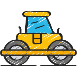 Road roller icon