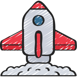 Rocket launch icon