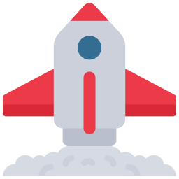 Rocket launch icon