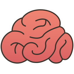 Órgano cerebral icono
