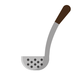 Slotted spoon icon