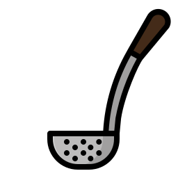 Slotted spoon icon