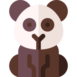 oso panda icono