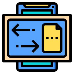Transferencia de archivos icono