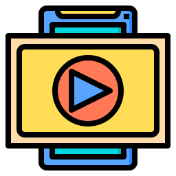 flusso video icona