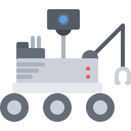 Space robot icon