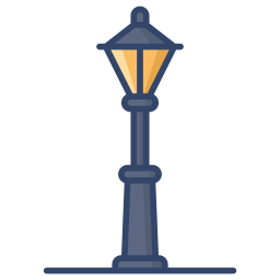 lâmpada de rua Ícone
