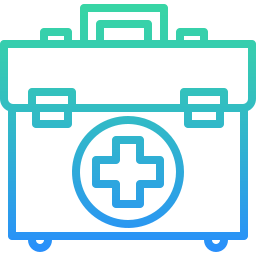 First aid kit icon