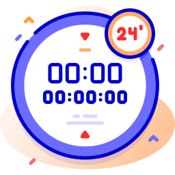 Digital clock icon