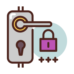 Door lock icon