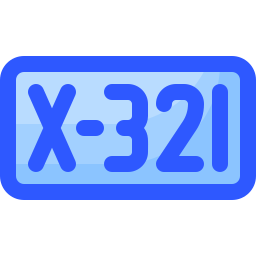 nummernschild icon